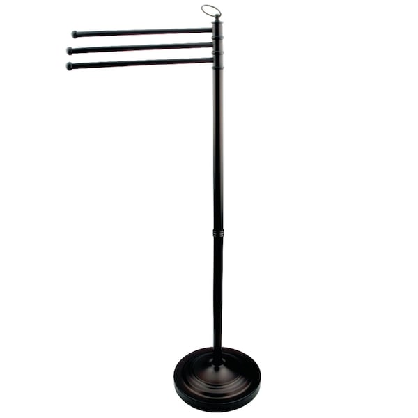 CC2020 Vintage Pedestal Towel Bar, Matte Black